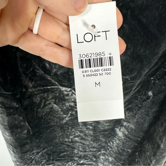 New Ann Taylor Loft Crushed Velvet Camisole Tank Top Medium - Picture 4 of 6